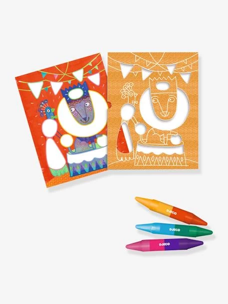 Coloriage Pour Les Petits Funambule Et Balles DJECO Bleu - Djeco – Image 2