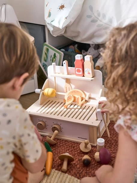 Grill Barbecue à Poser En Bois FSC® Beige - Vertbaudet – Image 2