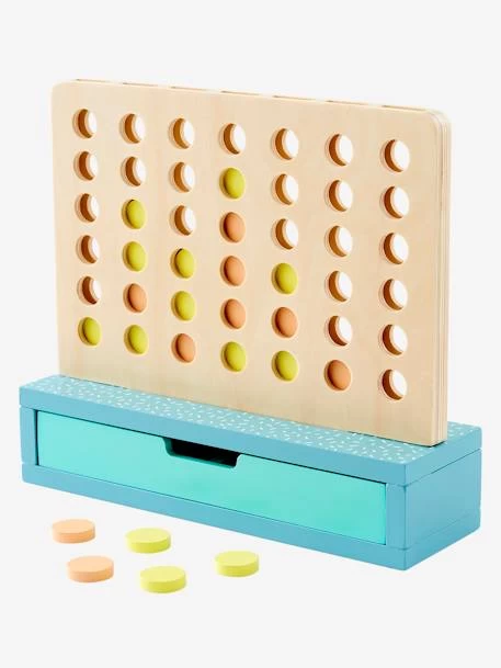Jeu 4 En Ligne ! En Bois FSC® Multicolore - Vertbaudet