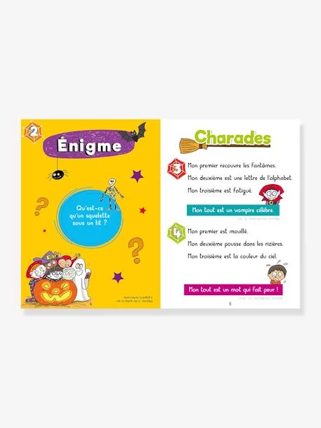 Livre éducatif Sami Et Julie - 100 Enigmes, Spécial Frissons - HACHETTE ÉDUCATION Blanc - Hachette – Image 2