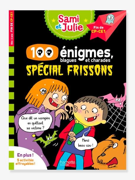 Livre éducatif Sami Et Julie - 100 Enigmes, Spécial Frissons - HACHETTE ÉDUCATION Blanc - Hachette