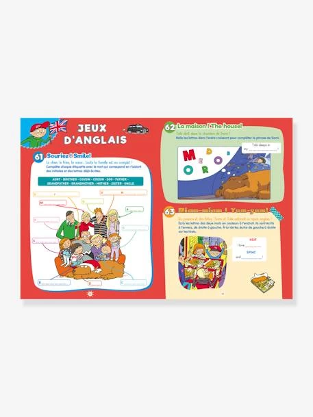 Livre éducatif Sami Et Julie - 100 Jeux De Vacances Du CP Au CE1 - Cahier De Vacances 2021 - HACHETTE ÉDUCATION Blanc - Hachette – Image 3