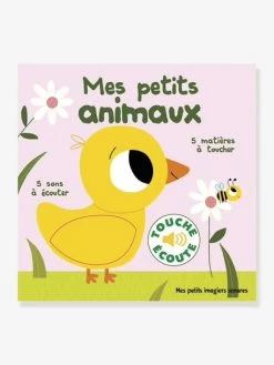 Livre Sonore Et Tactile Mes Petits Animaux GALLIMARD JEUNESSE Rose - Gallimard