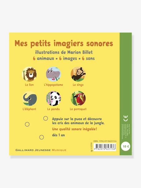 Livre Sonore La Jungle GALLIMARD JEUNESSE Jaune - Gallimard – Image 2