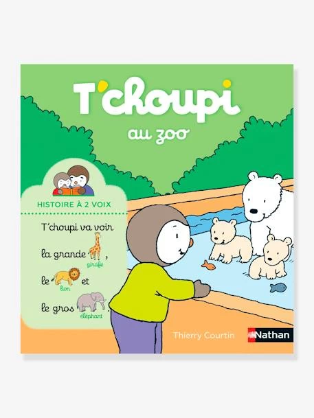 Livre T'choupi Au Zoo - Histoire Ă 2 Voix NATHAN Multico - Nathan