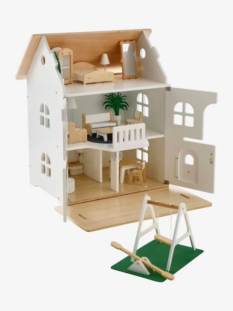 Maison Romantique Des Amis Des Petits + Mobilier En Bois FSC® Blanc - Vertbaudet – Image 2