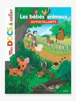 Mes Docs à Coller - Les Bébés Animaux - ÉDITIONS MILAN Blanc - Hachette