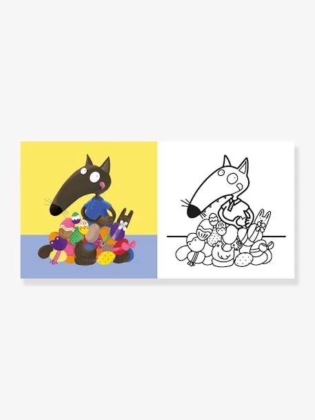 P'tit Loup - Cahier De Coloriages Pâques - AUZOU Blanc - Auzou – Image 2