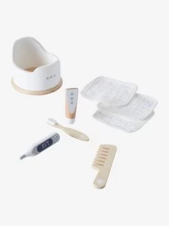 Set Accessoires Hygiène Poupon En Bois FSC® Blanc - Vertbaudet